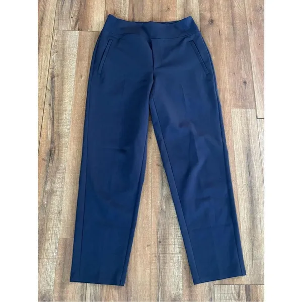 Athleta Navy Blue High-Rise Stretch Pants Size 4 - Image 2