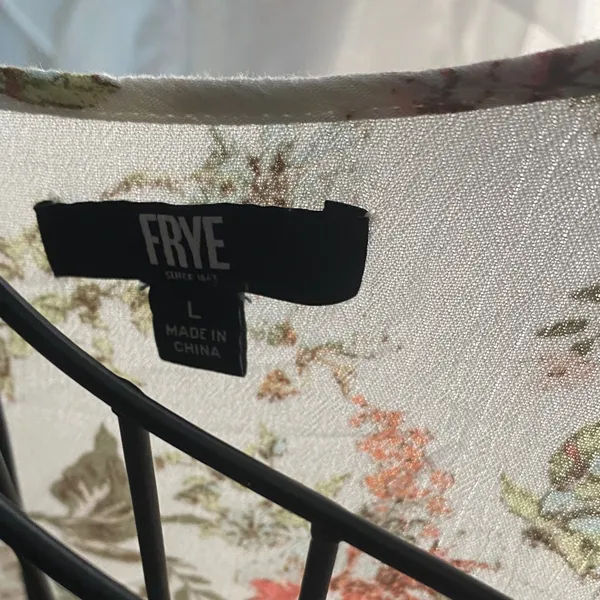 Frye L floral button down pockets Floral Maxi Dress - Image 14