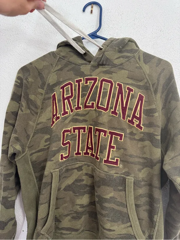 American Eagle Tailgate Camo Arizona State University Hoodie Sweatshirt Size S - Image 3