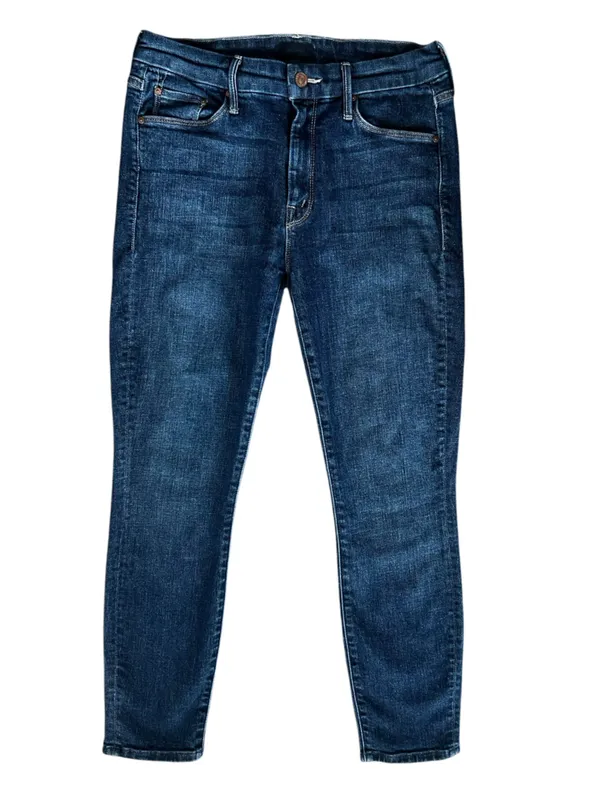 Mother Denim Women’s The Looker Switch It Up Dark Wash Crop Skinny Jeans Size 28 - Image 2