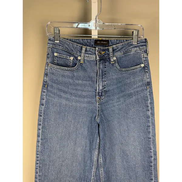 Free Assembly Full Wide Straight‎ High Rise Jeans Medium Wash Size 6 - Image 3