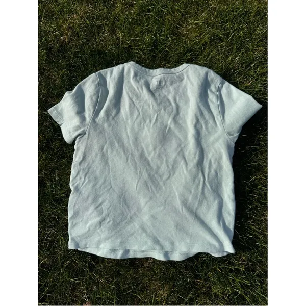 Hollister Sage Green Baby Sunflower Tee Size XS - Image 2