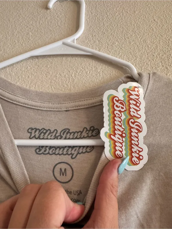 NWT Light Gray 'Drink Up Cowboy' Graphic Tee - Image 2