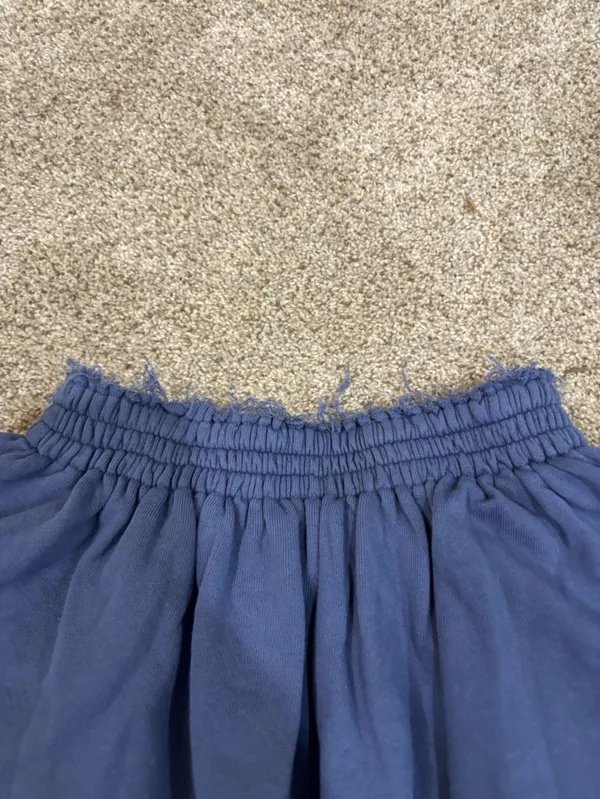 Aerie Ruffle Skirt Tiered Smocked Waist Casual Small Blue Purple Flowy Beachy - Image 5