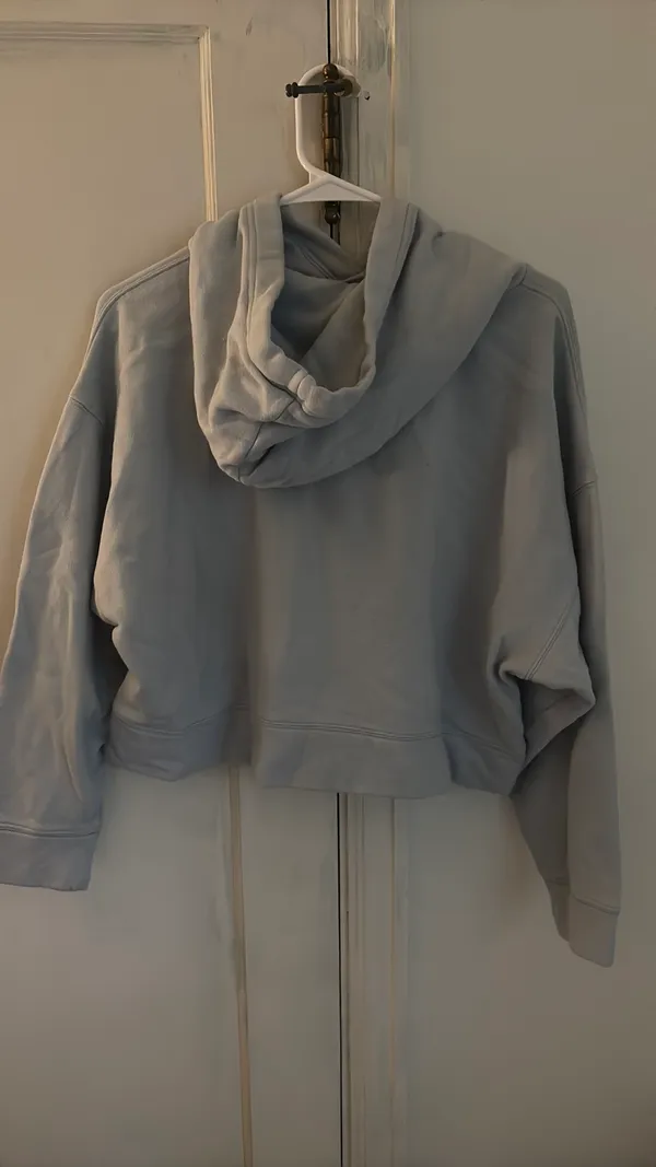Old Navy Blue Cropped Hoodie - Image 5