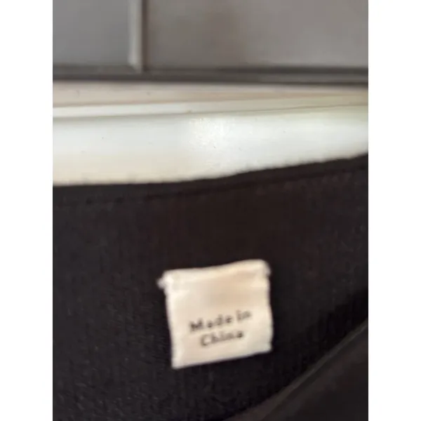 Vince Black Side Zip Cropped‎ Trousers Italian Fabric Size 8 - Image 5