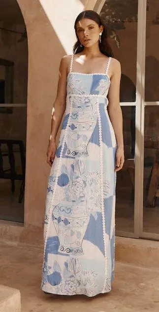 Omorfos Terazza Dress - Vaso Blu - Image 2