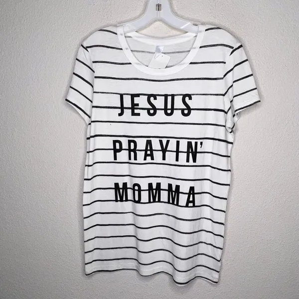 Ruby's Rubbish‎ "Jesus Prayin' Momma" T-Shirt nwt - Image 8