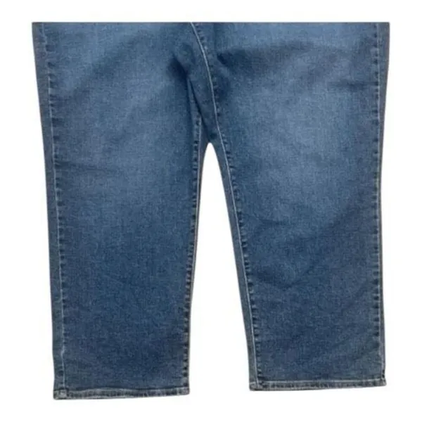 Levi’s Women RIBCAGE Blue Super High Rise Ankle Jeans Plus Size 22W Stretch - Image 4