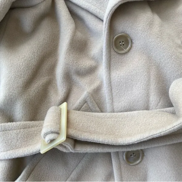 MaxMara Wool Belted Trench Coat 2 - Image 5
