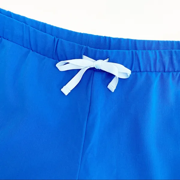 Figs Tonota Cropped Scrub Pants: Royal Blue - Image 4