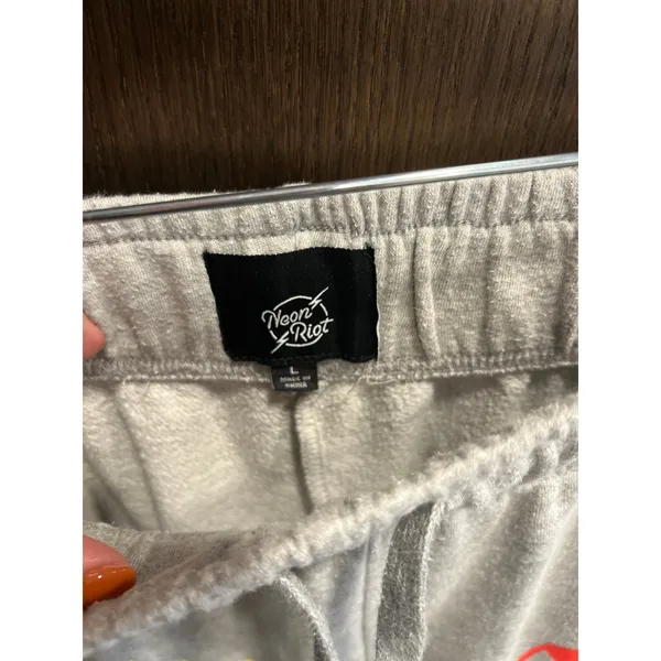 Neon riot‎ Sweatpants women's large Size 12 - Image 4