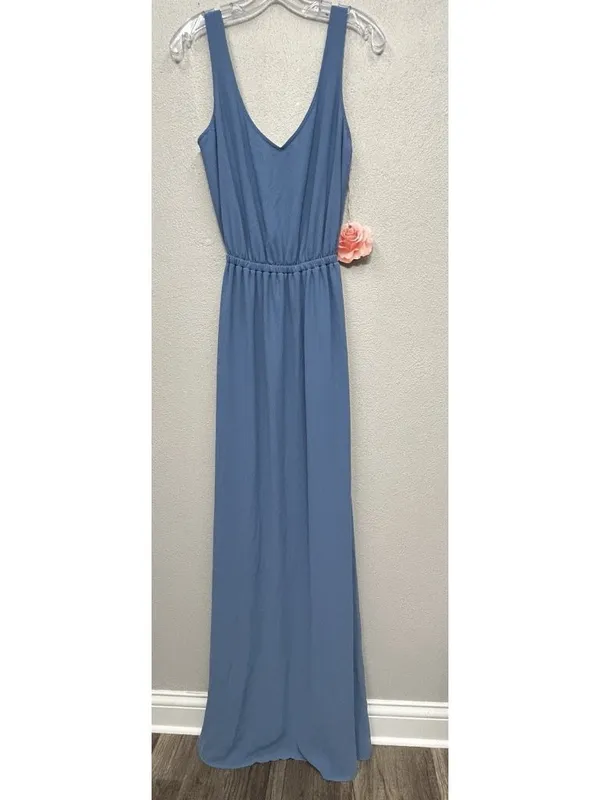 Show Me Your Mumu Kendall Maxi Dress XS Slate Blue Bridesmaid Wedding Formal NWT - Image 2