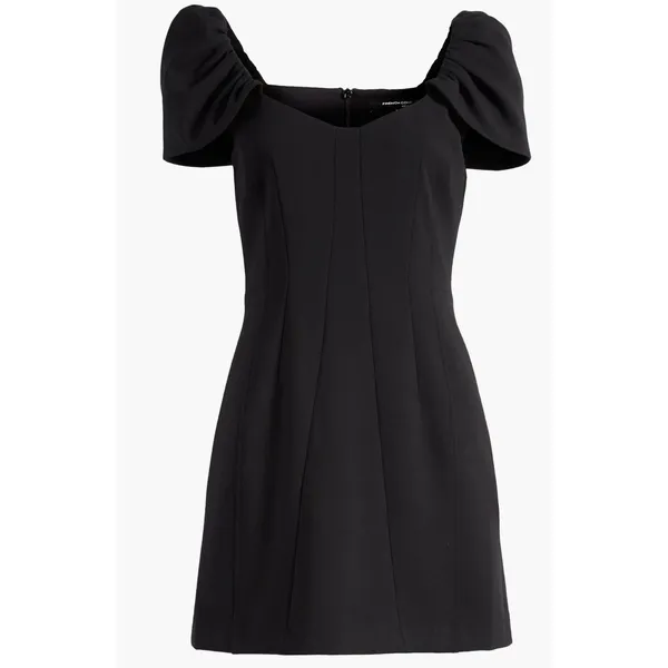 French Connection Black Square Neck Mini Dress Size 14 NW - Image 2
