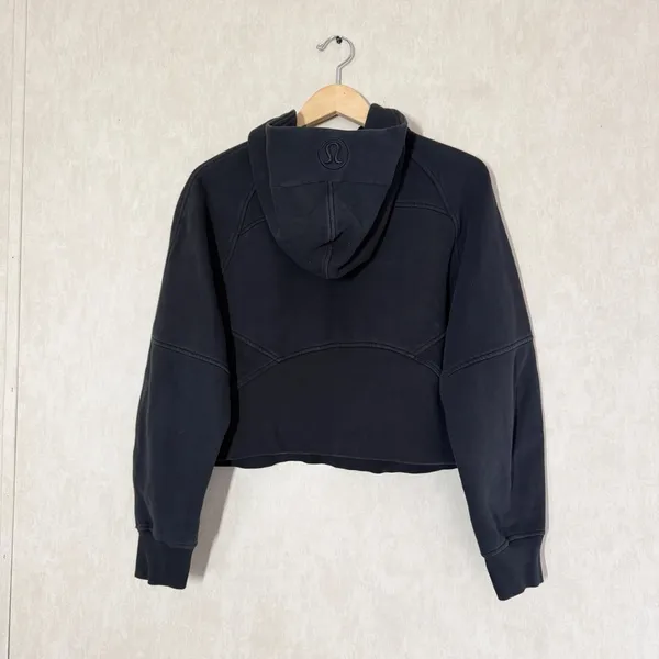 Lululemon Women’s Scuba Oversized 1/2 Zip Sweatshirt Hoodie Pullover Black M/L - Image 6