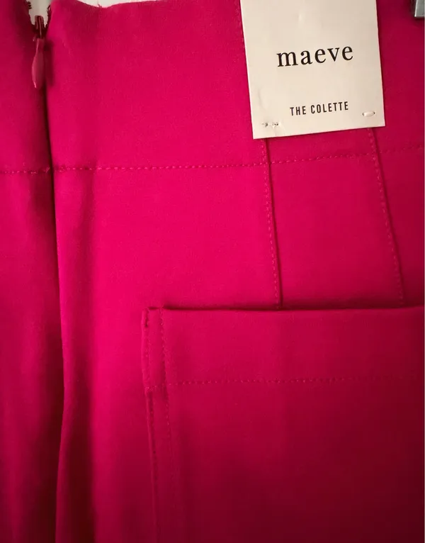 Anthropologie Maeve The Colette Bow-Waist Crop Wide-Leg Pants, Size 26 - Image 11