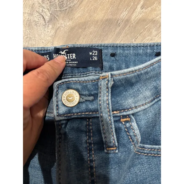Hollister Womens Mid-Rise Super Skinny Ankle Denim‎ Jeans W23 L26 - Image 3