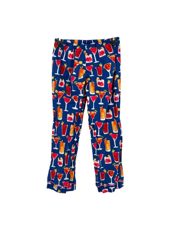 BedHead Mixed Drinks Cocktail Print Pajama Set Short Sleeve Capri Size Small - Image 4