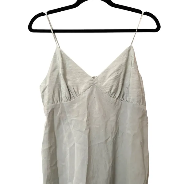 MADEWELL Layton Mini Slip‎ Dress Sage Mist Sz 2 - Image 3