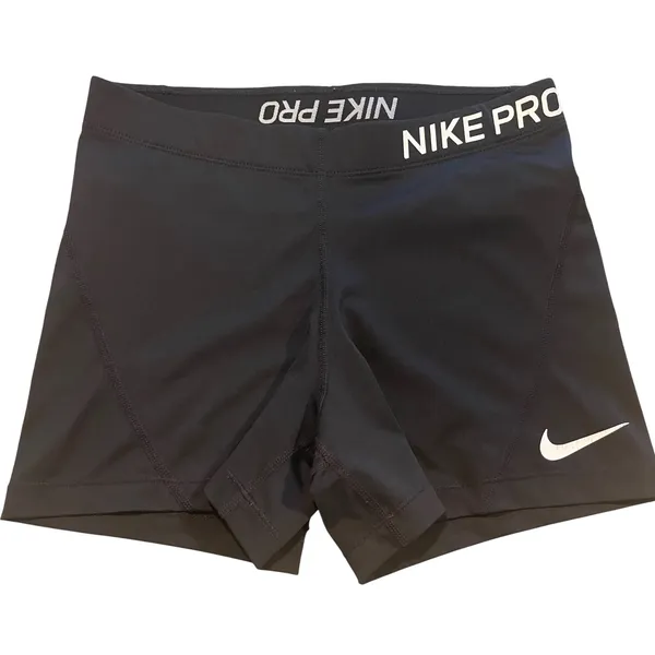 Nike Pro Shorts Womens L Black Athleisure Dri-FIT Compression Spandex 3 Inch - Image 2