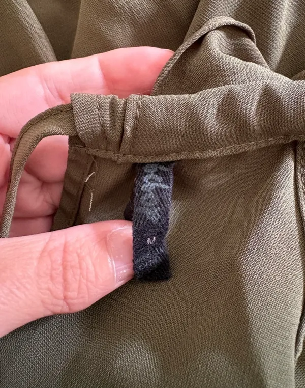 Bebop Olive Green Cold Shoulder Romper  - Image 7