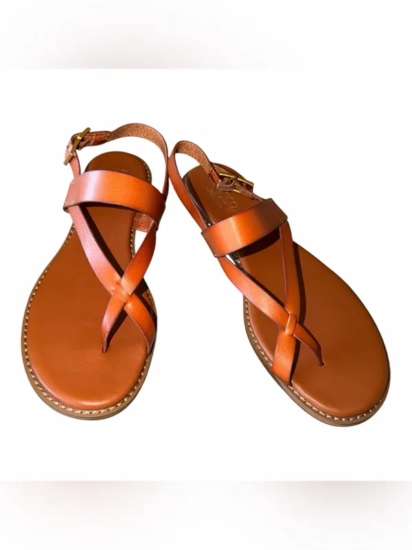 NEW $99 Franco Sarto Gabby Sandal 11 M, COGNAC - Image 6