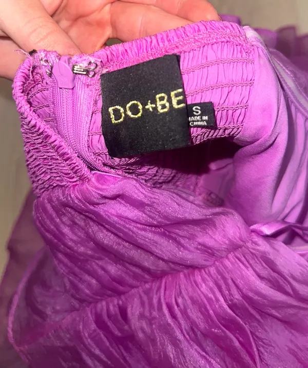 DO+BE Purple Mini Dress - Image 4