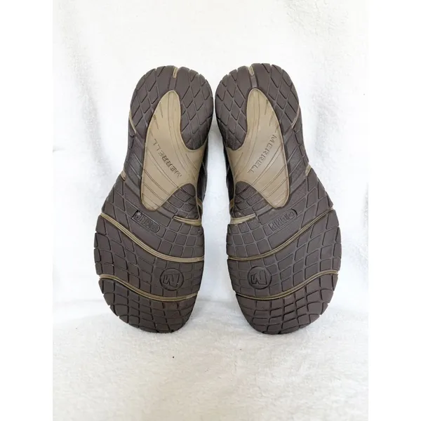 Womens shoes comfort flats slip clogs work merrell bracken 7.5 career brown tan - Image 11