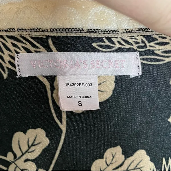 Vintage Victorias Secret Top Cami Nighty Babydoll Lace Floral Tie Front Y2K - Image 10