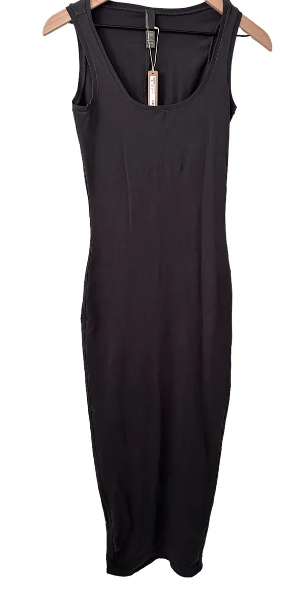 SKIMS New Vintage Scoop Neck Long Dress - Ash Size S NWT - Image 5