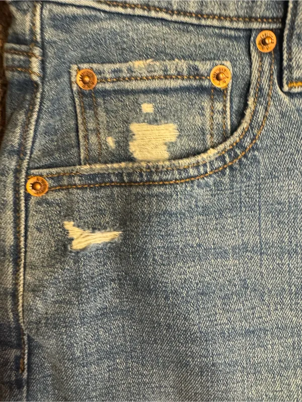 Abercrombie & Fitch The ’90s Slim Straight Ultra High Rise Jeans Size 27 EUC - Image 4