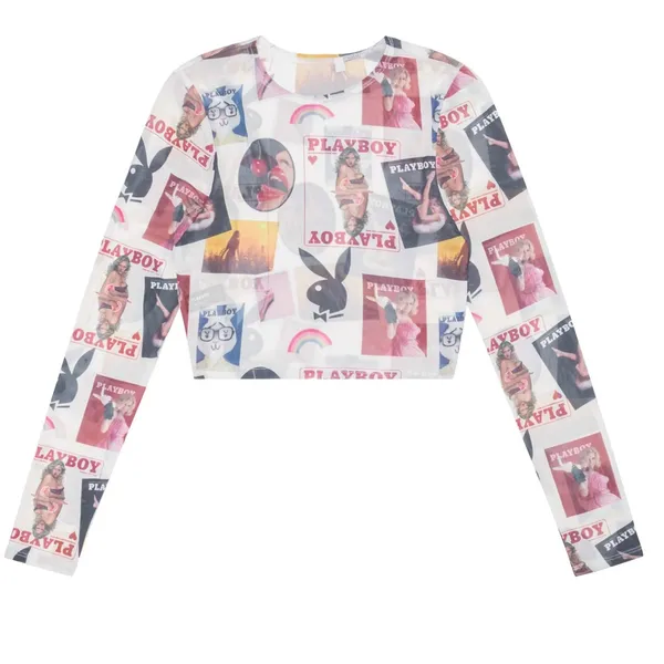 NWT-Playboy X passing b-day mesh top - Image 3