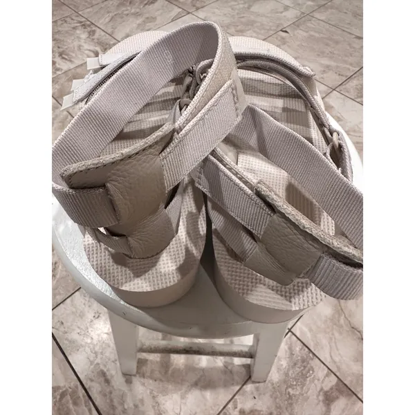 Teva Flatform Mevia Sandal Sand Dune Beige Platform Gladiator 1116810 Womens 9 - Image 7