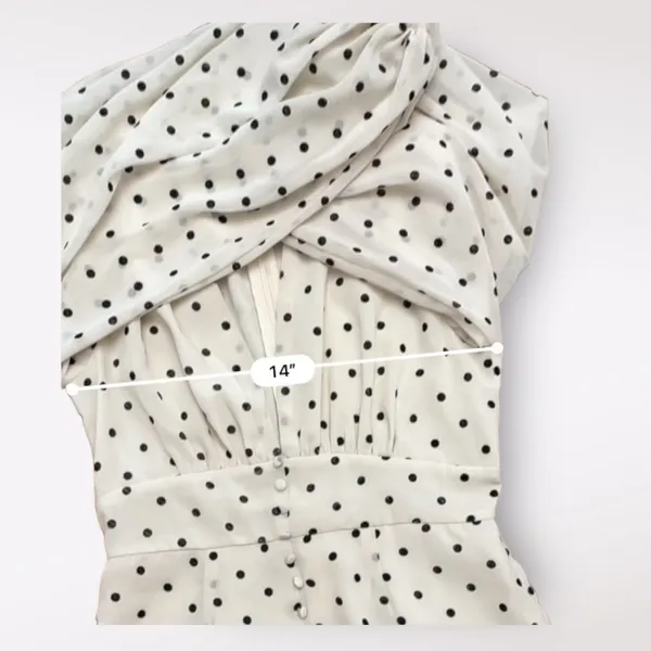 Urban‎ Outfitters Willow Plunging Polka Dot mini Short Dress Size Small - Image 4