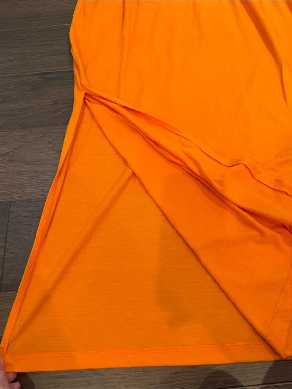 Women’s Orange Ruffle Maxi Dress Size XL - C15-022 - Image 5