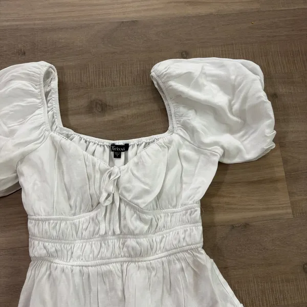 Trixxi White Mini Dress Women Size Small - Image 3