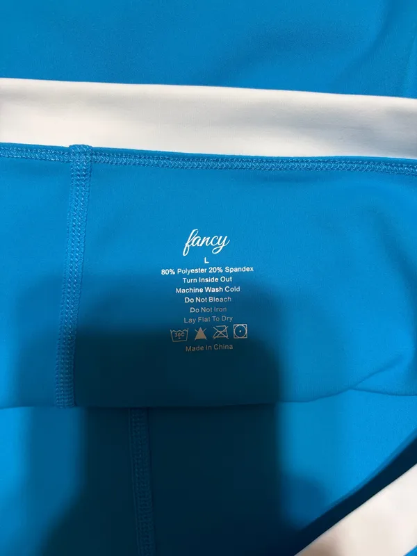 Fancy D Boutique athletic Skort in poolside blue  - Image 2