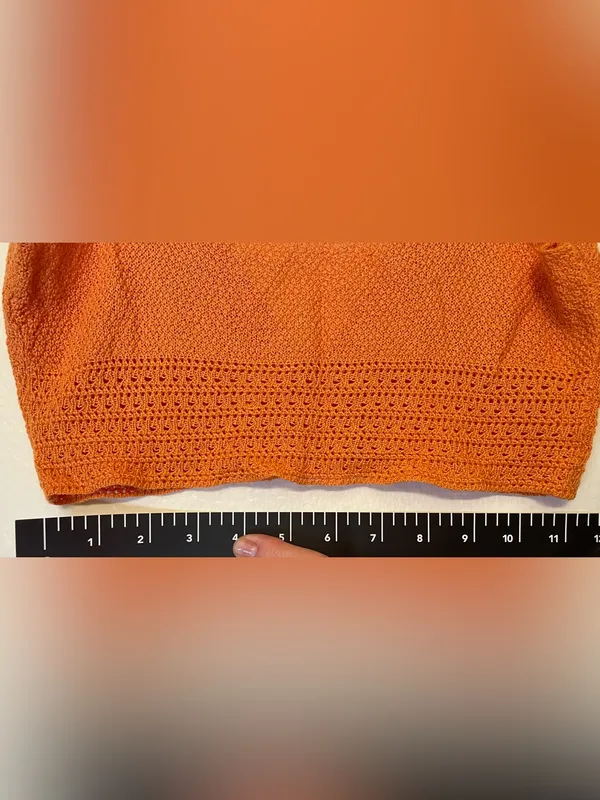 Women’s Orange Knit Crop Bralette Top Size‎ XS/S - Image 5