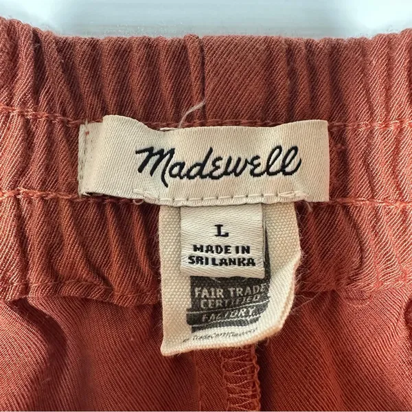 Madewell Drapey Track Trousers in Weathered Brick Size Large - Image 10