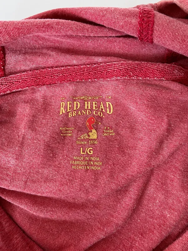 Men’s Large RedHead Brand Co. Faded/Distressed Hooded Pullover - Image 4