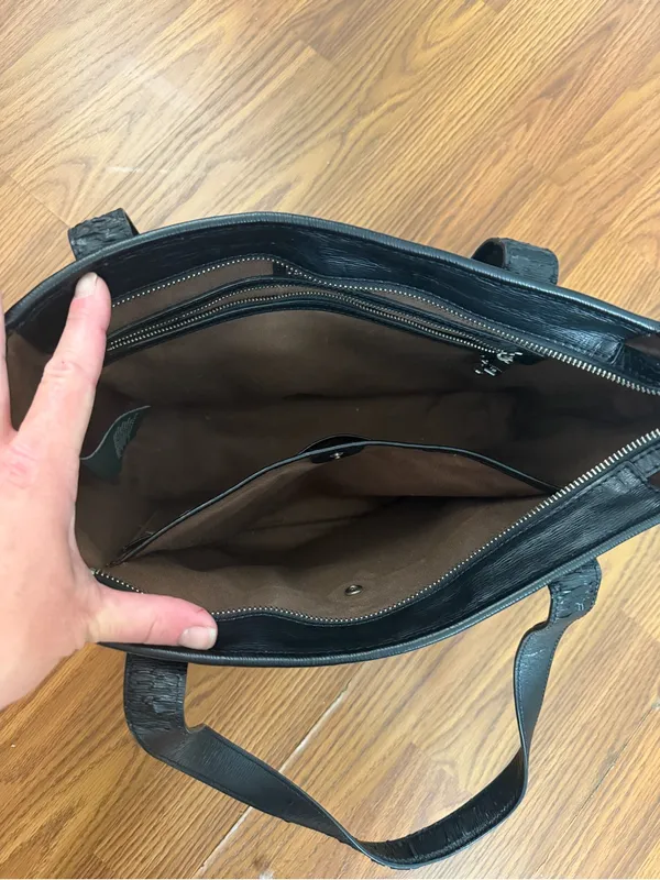 Ralph Lauren Newbury Tote black pebbled leather. - Image 7