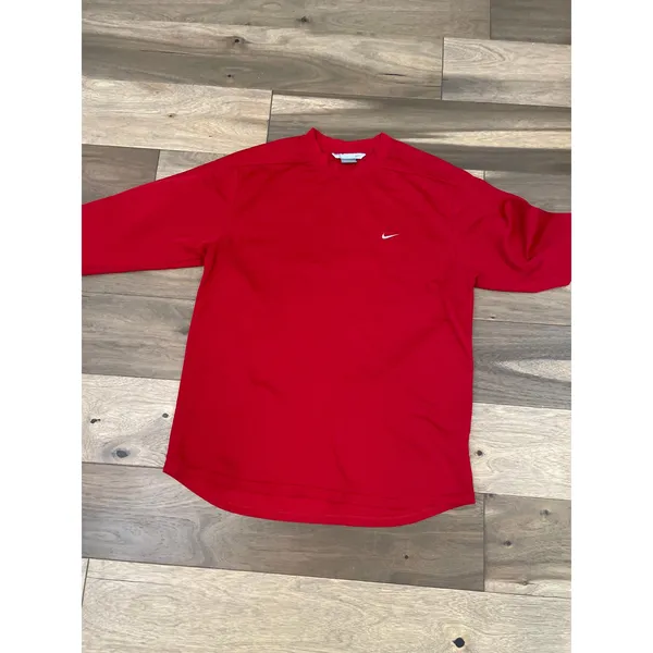 Nike Long Sleeve High‑Low Hem Top Size XL Red Activewear - Image 4