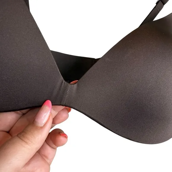 Skims Size 32C Ultimate Teardrop Push Up‎ Bra Cocoa Dark Brown Seamless Shaping - Image 12