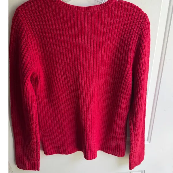 Vintage Ralph Lauren Women's Holiday Rd Chunky Knit Lambswool Angora Sweater S - Image 7