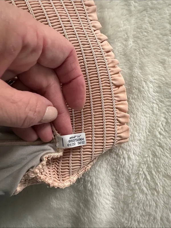 Offline aerie High-Waist Smocked Waistband Women's Shorts - Blush - Image 7