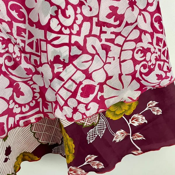 Reversible Maxi Wrap Skirt BINS921 Purple - Image 2
