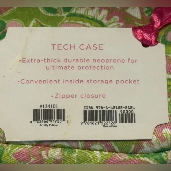 Lilly Pulitzer Tech Case Wristlet Chin Chin Print Elephant Zipper Logo New NWT - Image 3