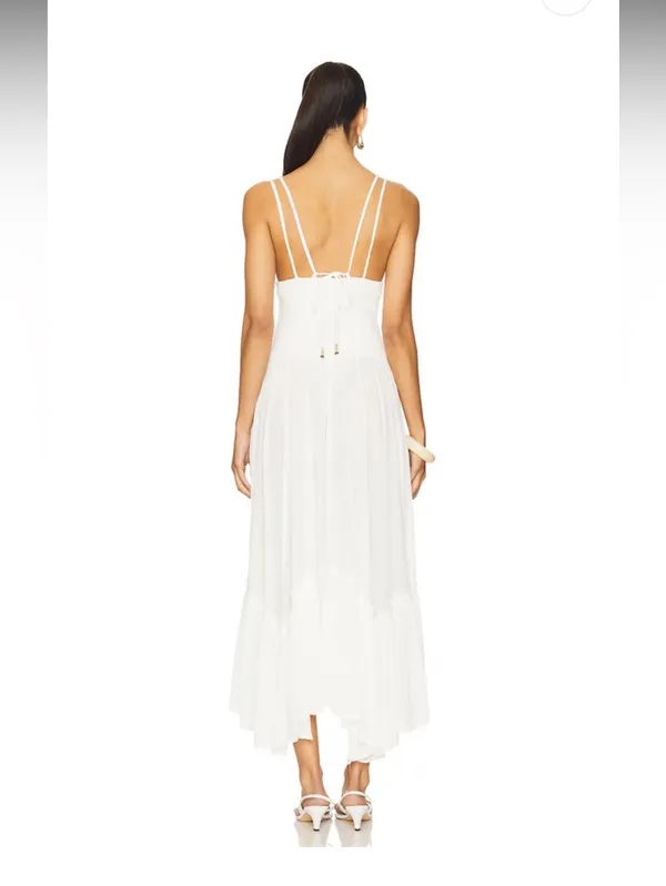 NWOT free people Fun In The Sun Maxi Dress in Ivory - Image 3