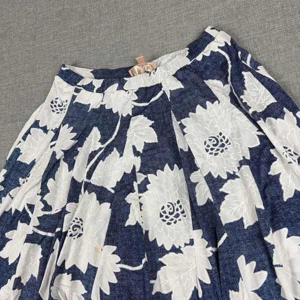 Philosophy Republic Clothing Skirt Womens M Blue Pleated Knee Length Lined - Image 5