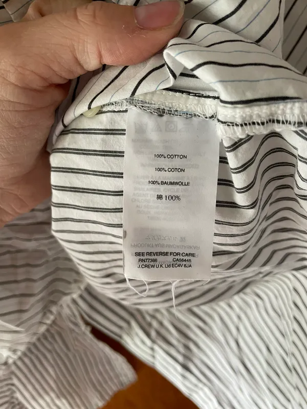Madewell Courier Button-Back Shirt in Pure Stripe Size Small - Image 6